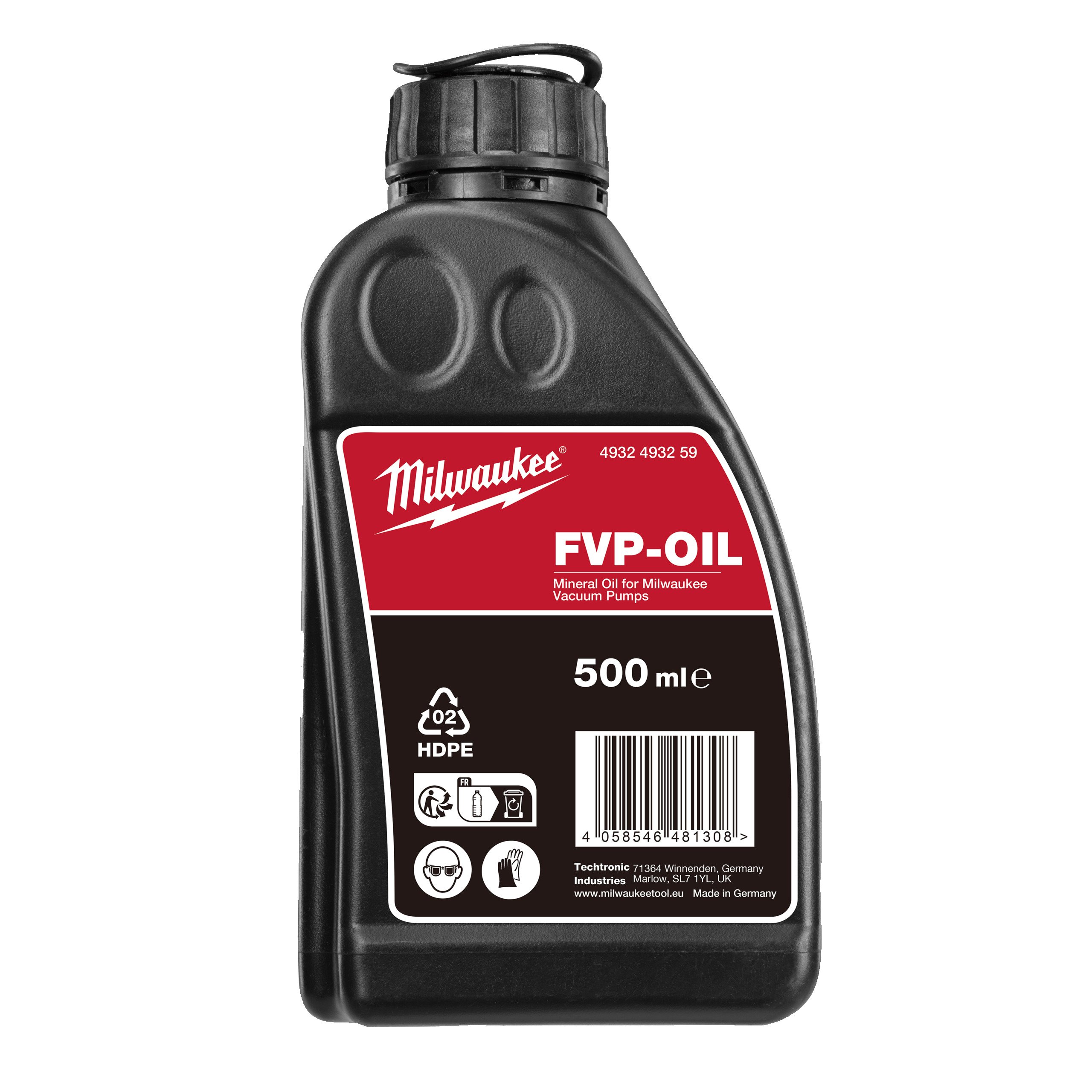 Milwaukee VP-OIL1 Olie tbv M18 FVP5 vacuumpomp 500ml - 4932493259