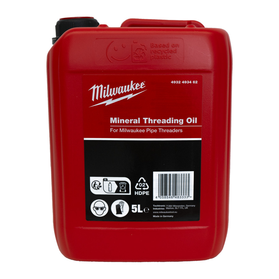 Milwaukee Minerale schroefdraad olie 5 Liter - 4932493462