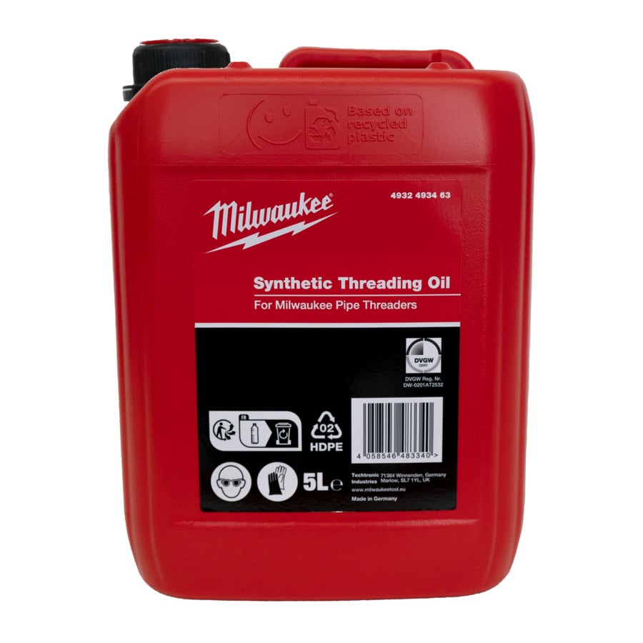 Milwaukee Synthetische schroefdraad olie 5 Liter - 4932493463