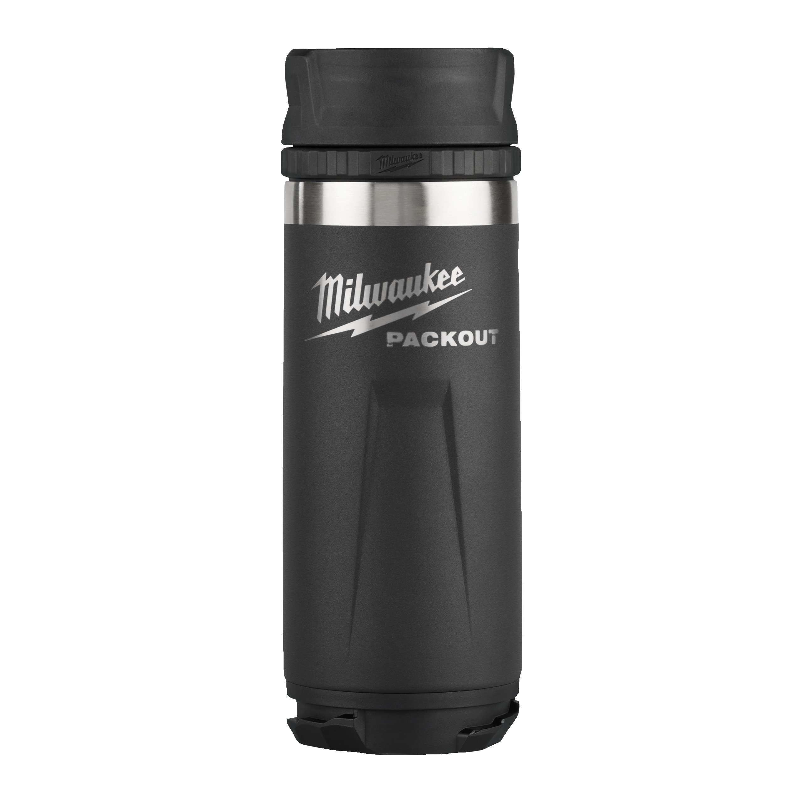 Milwaukee PACKOUT™ Fles met Drinkdop | 532 ml | Zwart - 4932493474