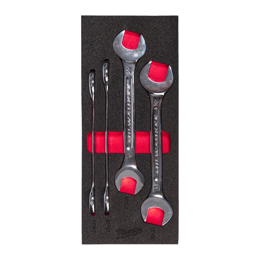 Milwaukee Foam inlay steeksleutelset | 4-delig 4932493630