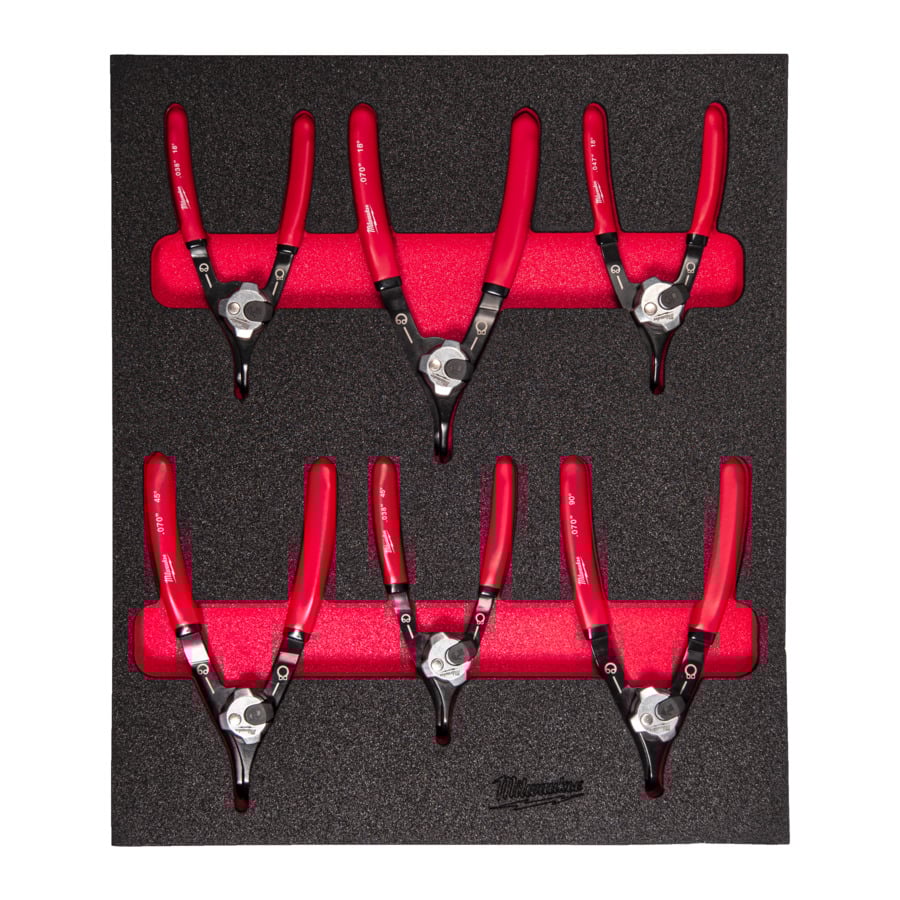 Milwaukee Foam inlay borgveertangenset | 6-delig - 4932493633