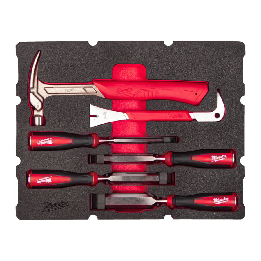 Milwaukee Foam inlay geschikt voor alle PACKOUT™ gereedschapskoffers met lades voor de timmerman | 6-delig 4932493641