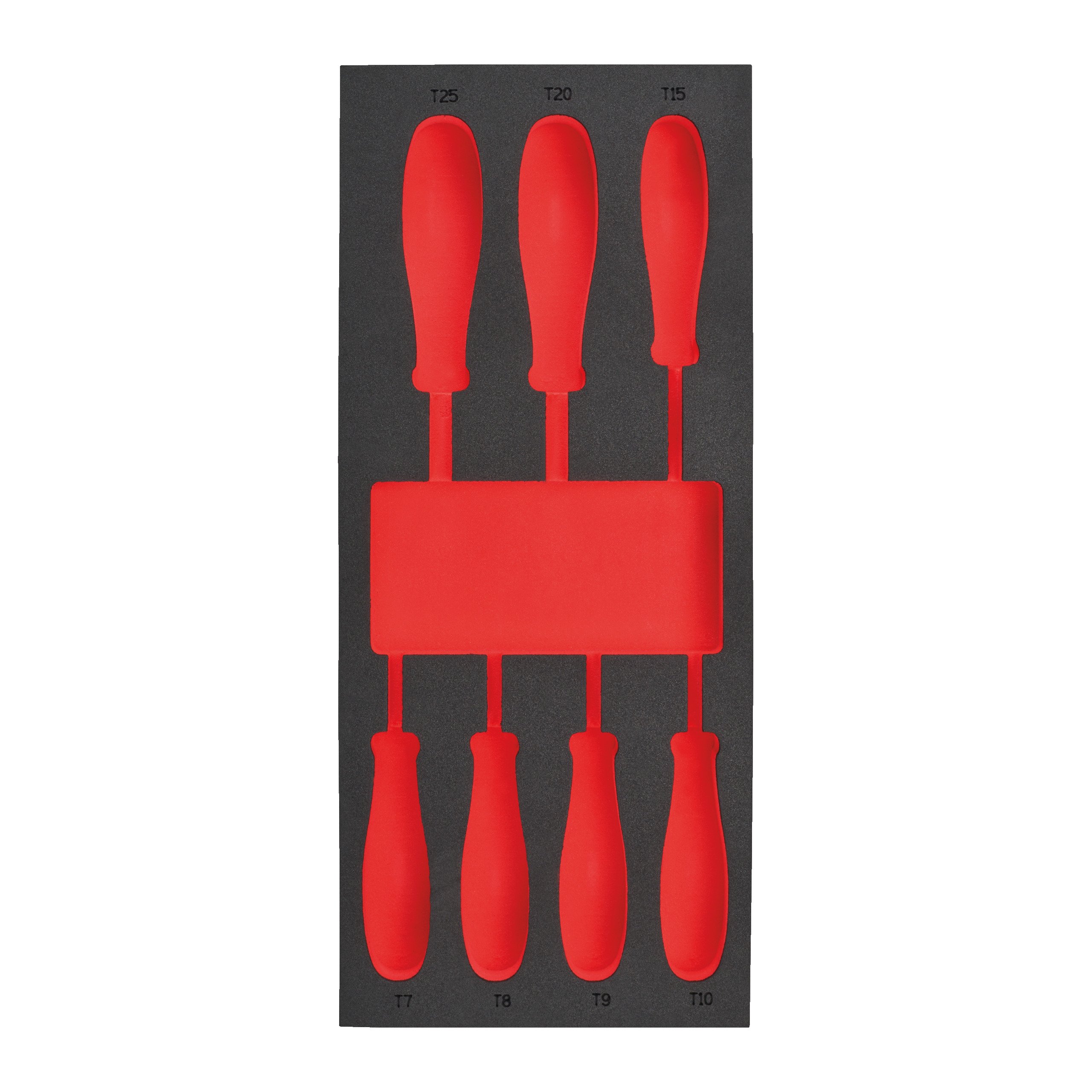 Milwaukee Empty 7 pc Screwdriver TX Set 1 Foam Insert Lege Foam Inlay schroevendraaier TX Set 1 (7 delig) 4932493669