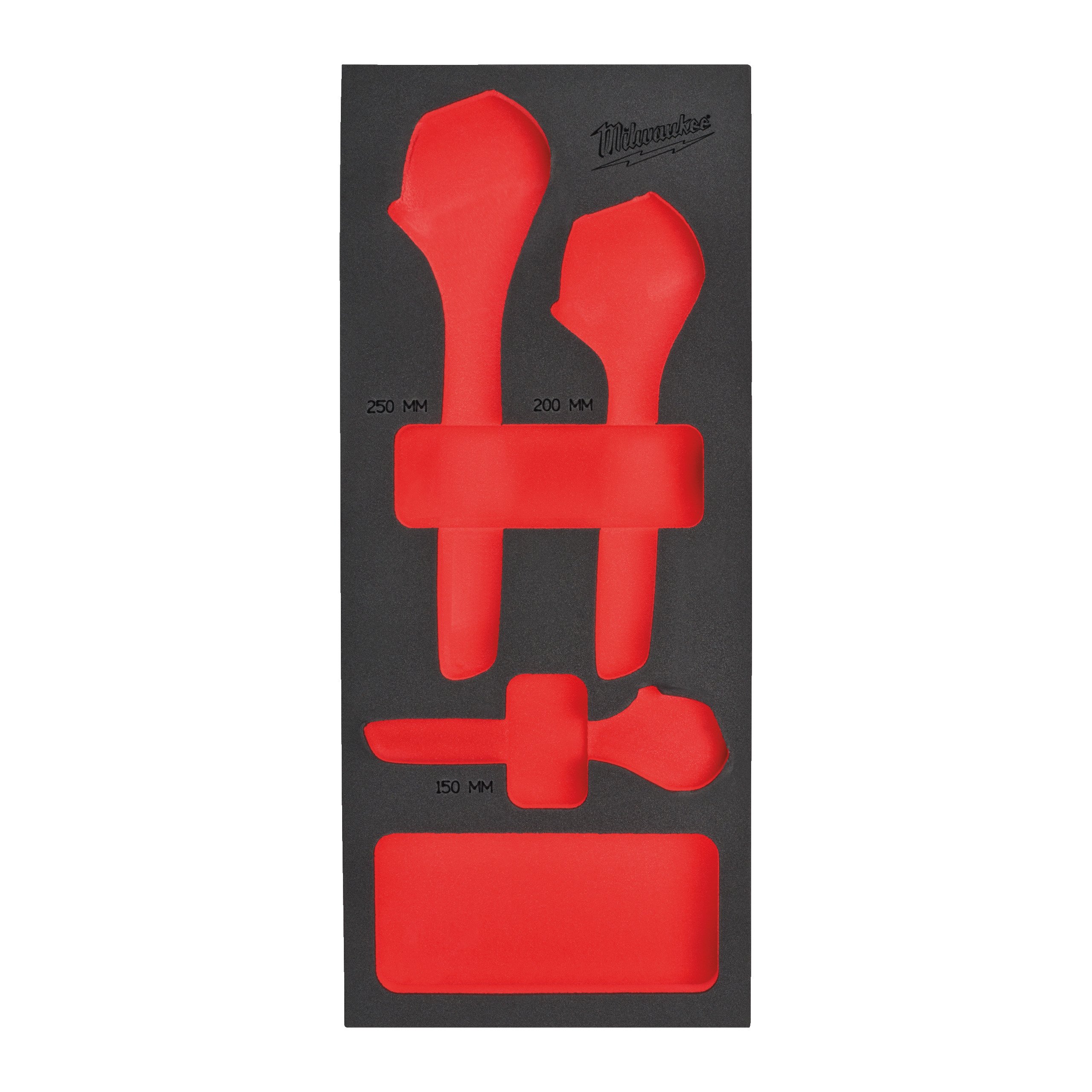 Milwaukee Empty 3 pc Adjustable Wrench set Foam Insert Lege Foam Inlay verstelbare moersleutelset (3 delig) - 4932493674