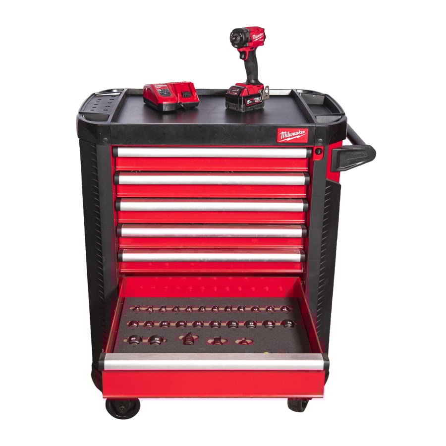 Milwaukee TOOLGUARD™ Gevulde 30" 78 cm 7-laags stalen gereedschapswagen premium versie 4932493817