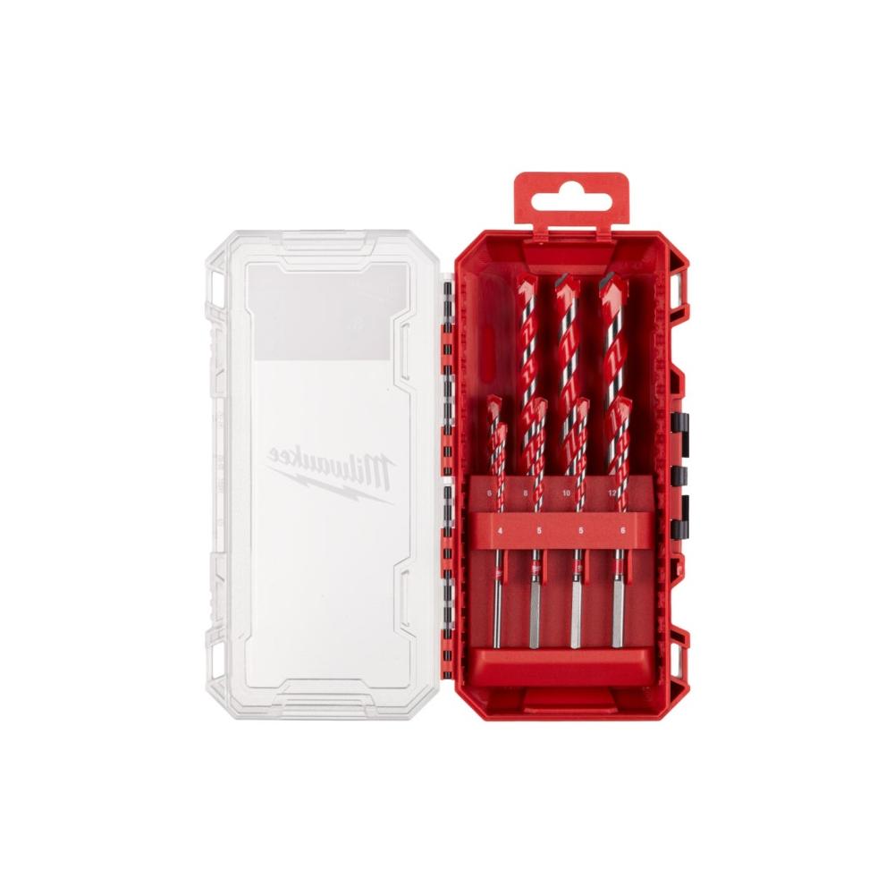 Milwaukee Betonboren Premium Packout Friendly Box Set (4 x 90 5 5 6 6 x 100 8 10 12 x 150 mm) 4932493881