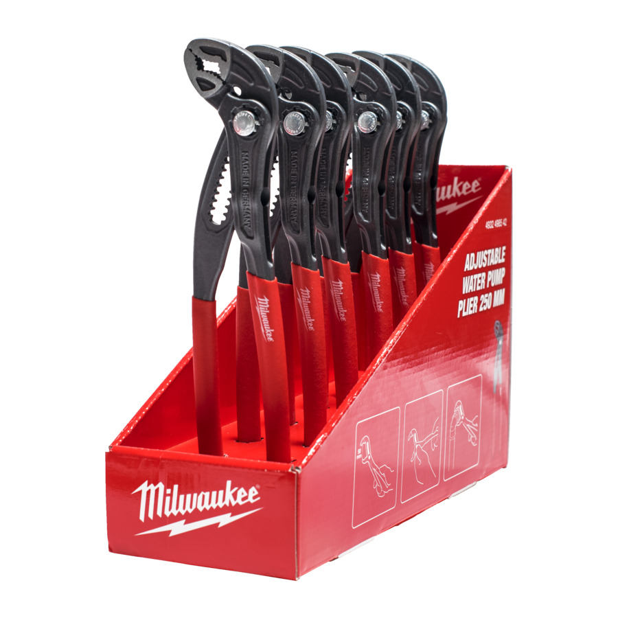 Milwaukee Display waterpomptang 250 mm bij afname 6 x - 4932498542