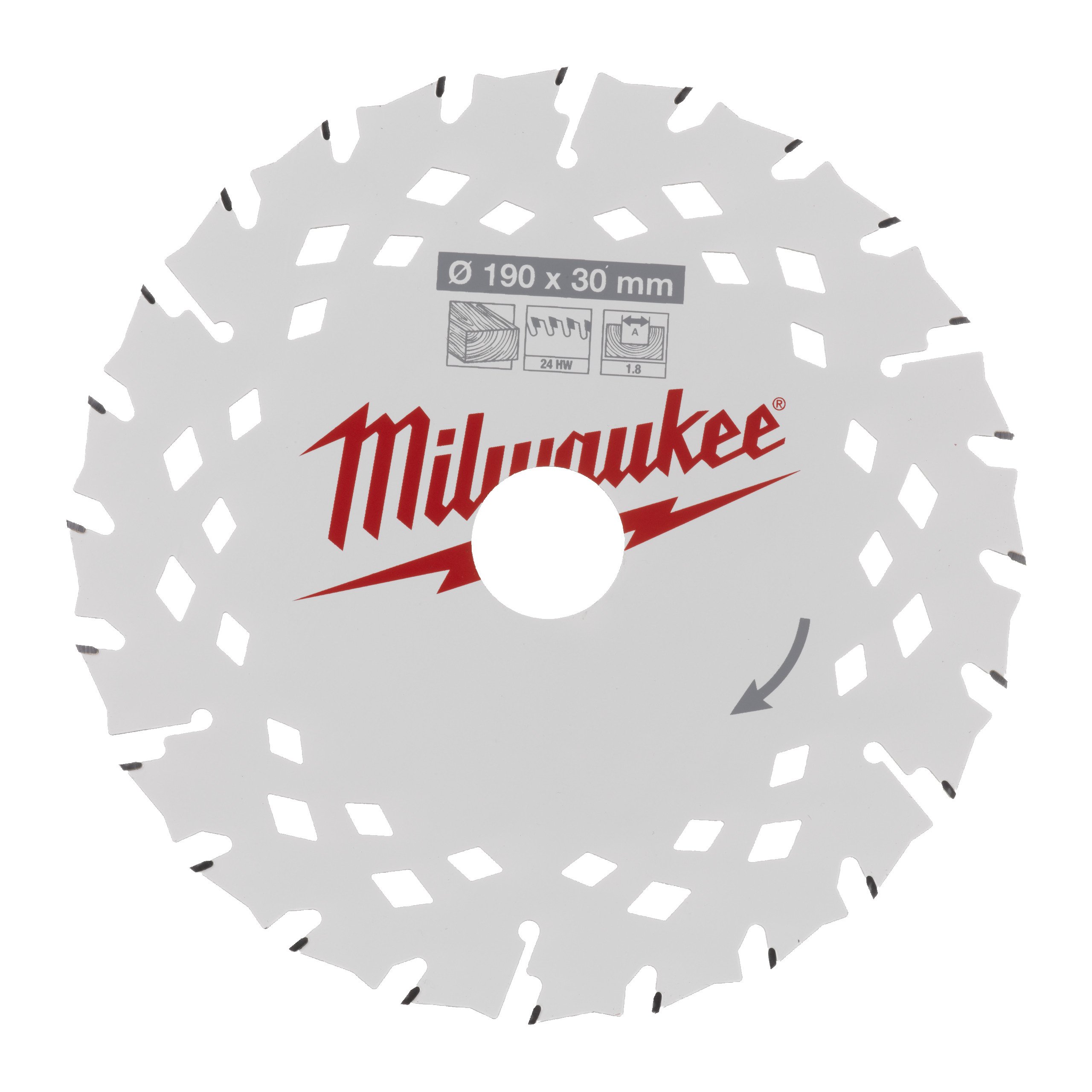 Milwaukee Cirkelzaagblad | CSB P W 190 x 30 x 1.8 x 24ATB | 1 stuk - 4932498976