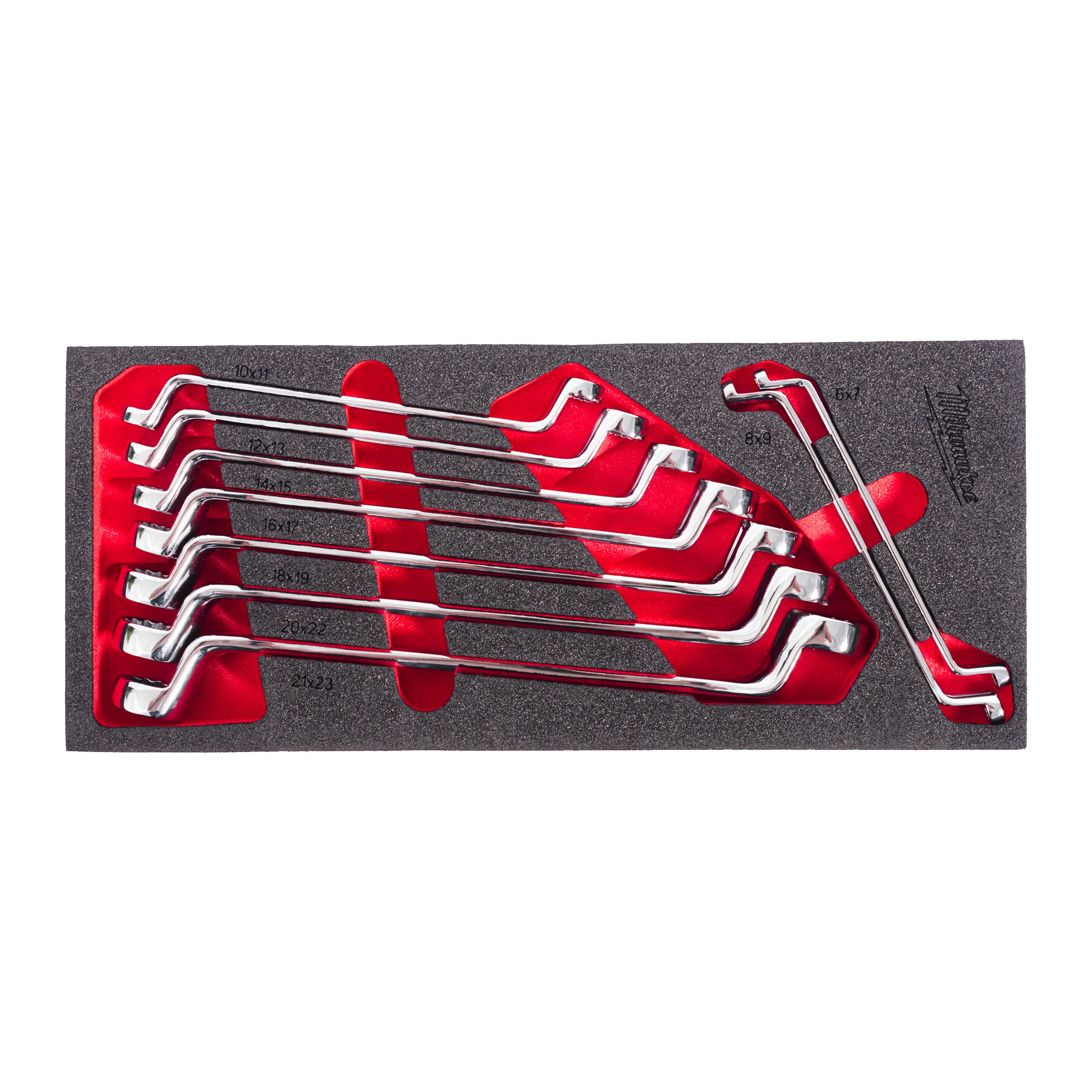 Milwaukee Ringsleutelset | Foam inlay | Dubbel | 9-delig - 4932499086