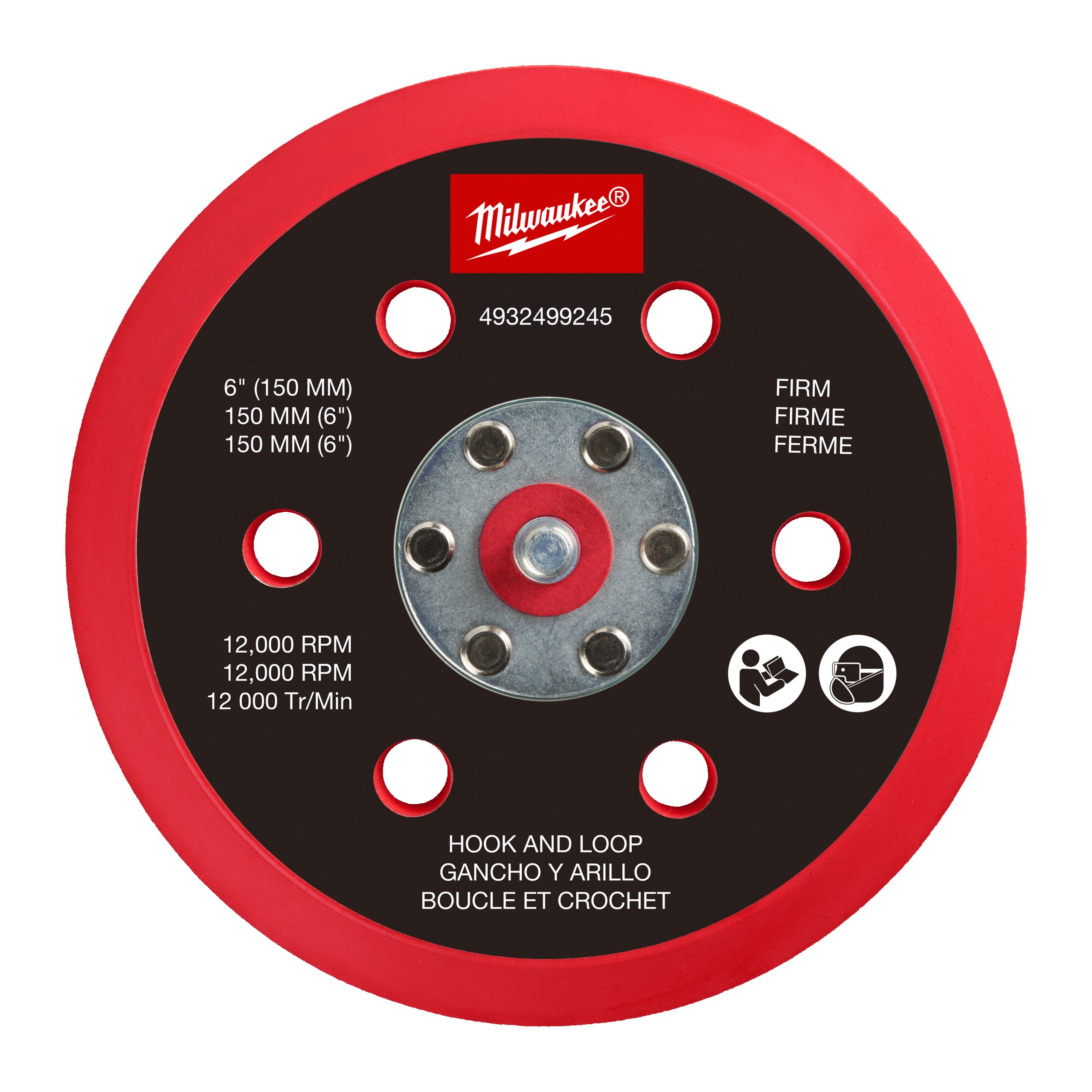 Milwaukee Pad Saver | Harde | 150mm | M12 FROS - 4932499245