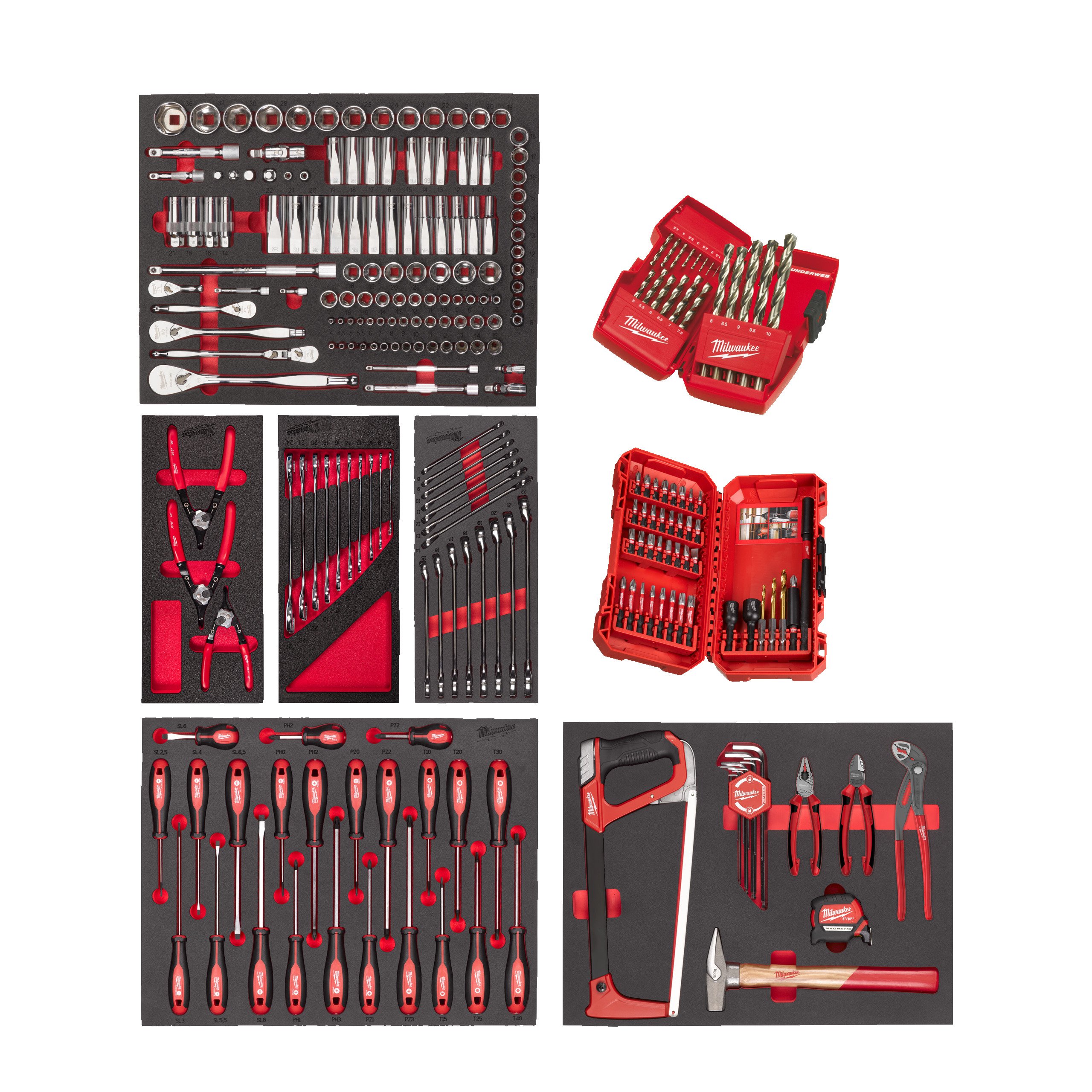 Milwaukee Master Foam Inlay Sets | Industrie | 244-delig - 4932499475