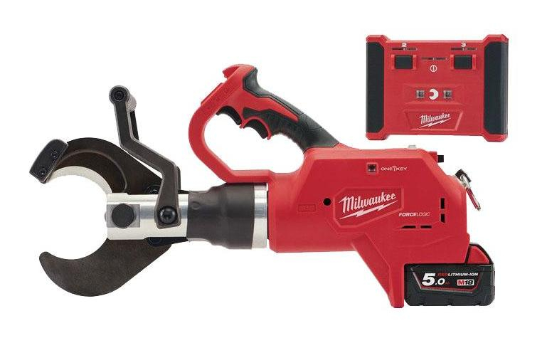 Milwaukee M18 HCC75R-502C Force Logic hydraulische ondergrondse accu kabelkniptang - 4933459271