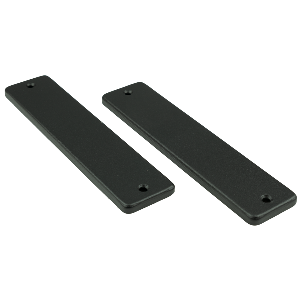 AMI Kortschild 180/41 RH Geheel Blind Zwart 9005 Str - 739130