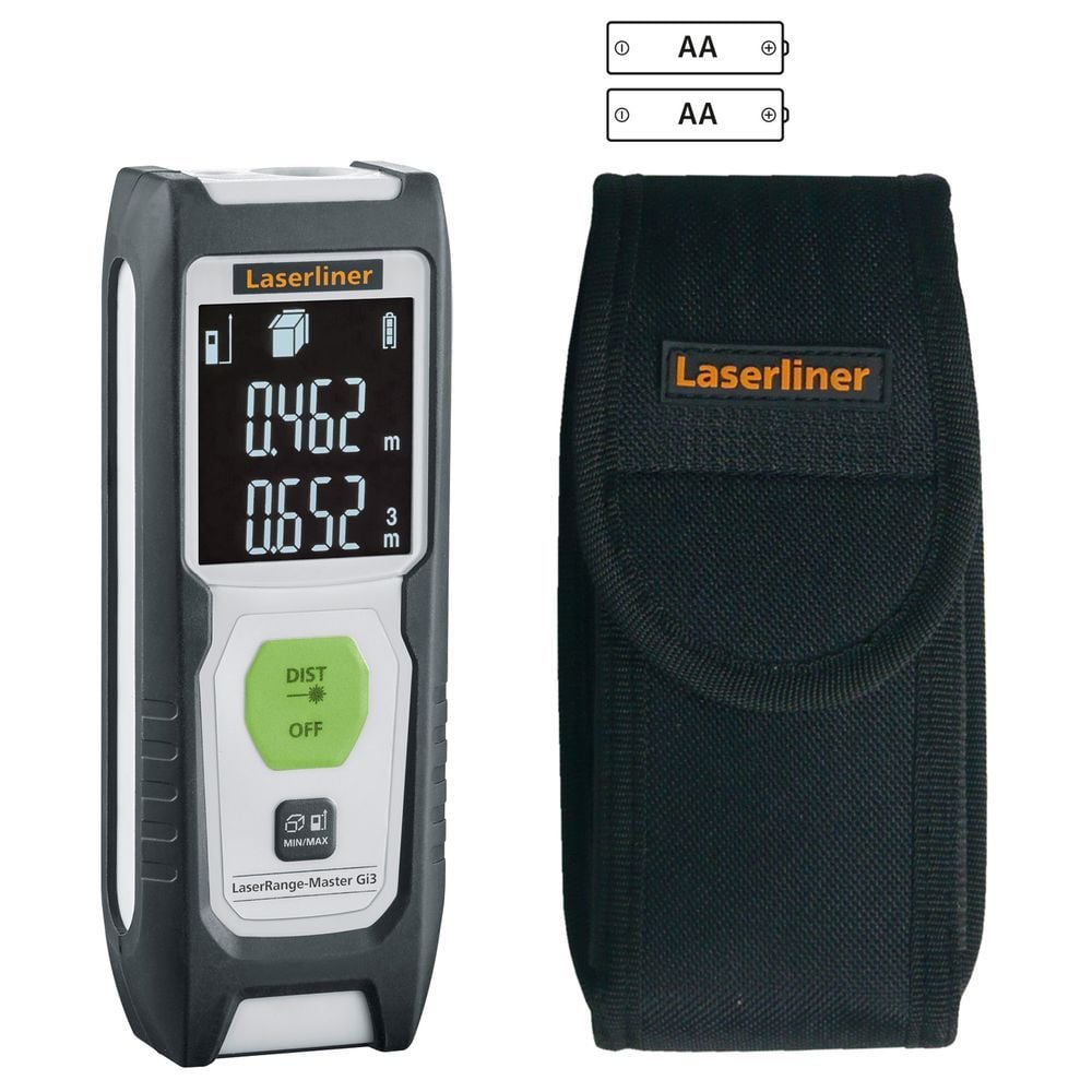 Laserliner LaserRange-master Gi3 | Afstandsmeter | etui | Groen | 30m - 080.836A