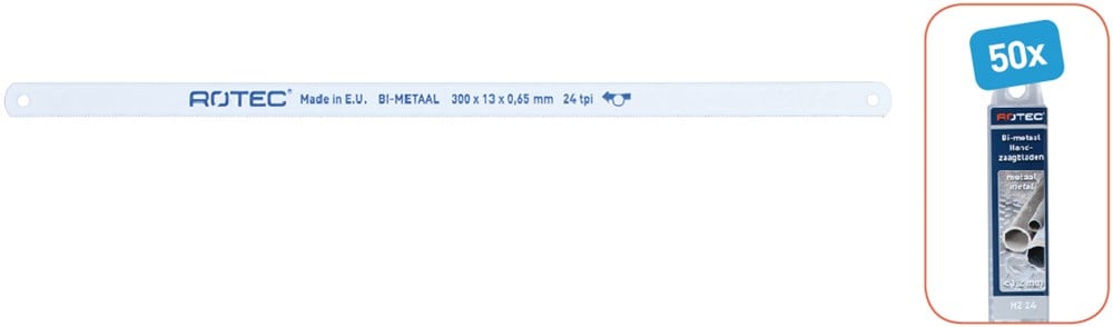 Rotec Handzaagbladen Bi-metaal 18 t. - 50 stuks - 5001018