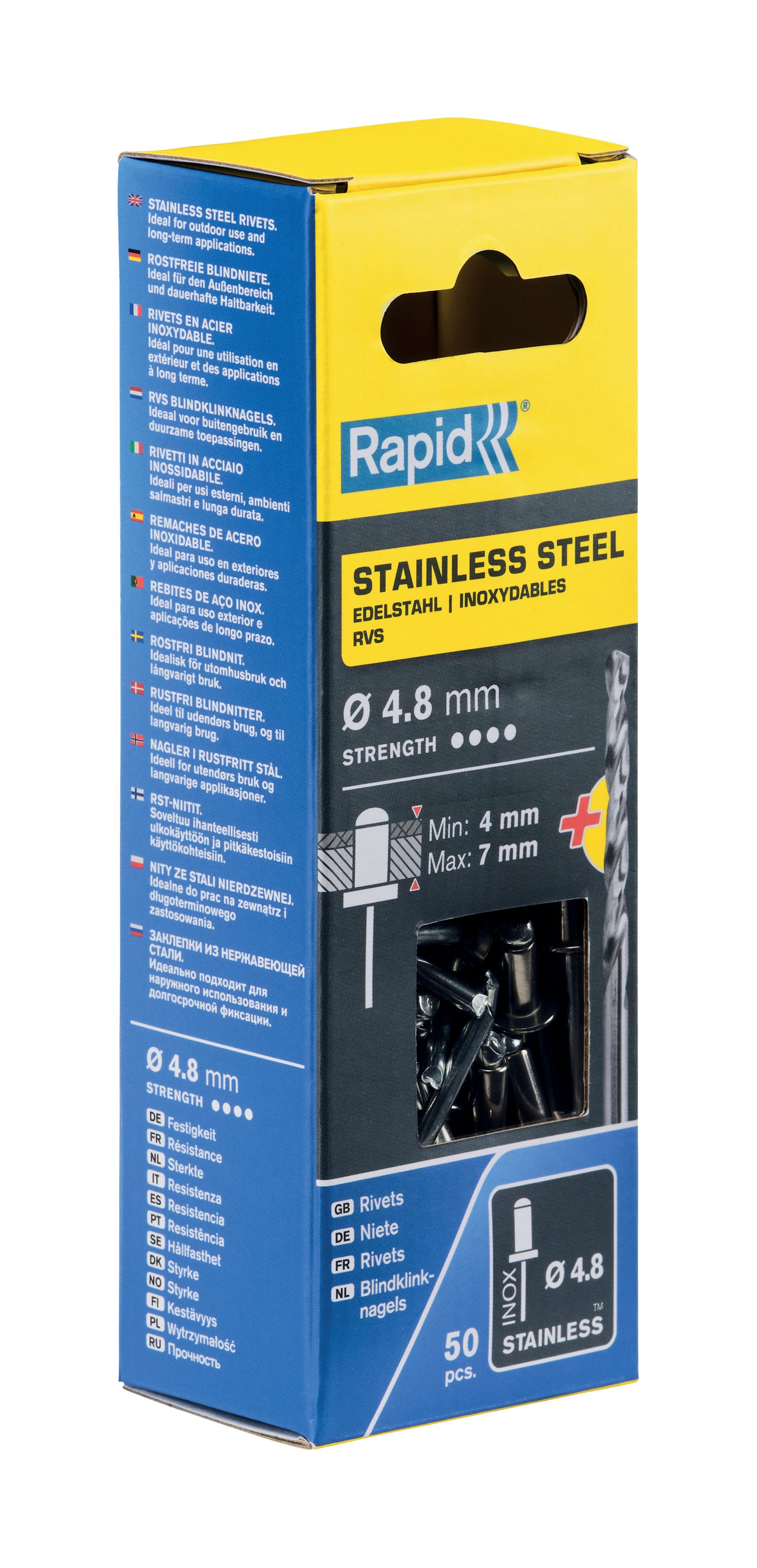 Rapid RVS klinknagel | Ø4.8 X 10 MM - 5000396