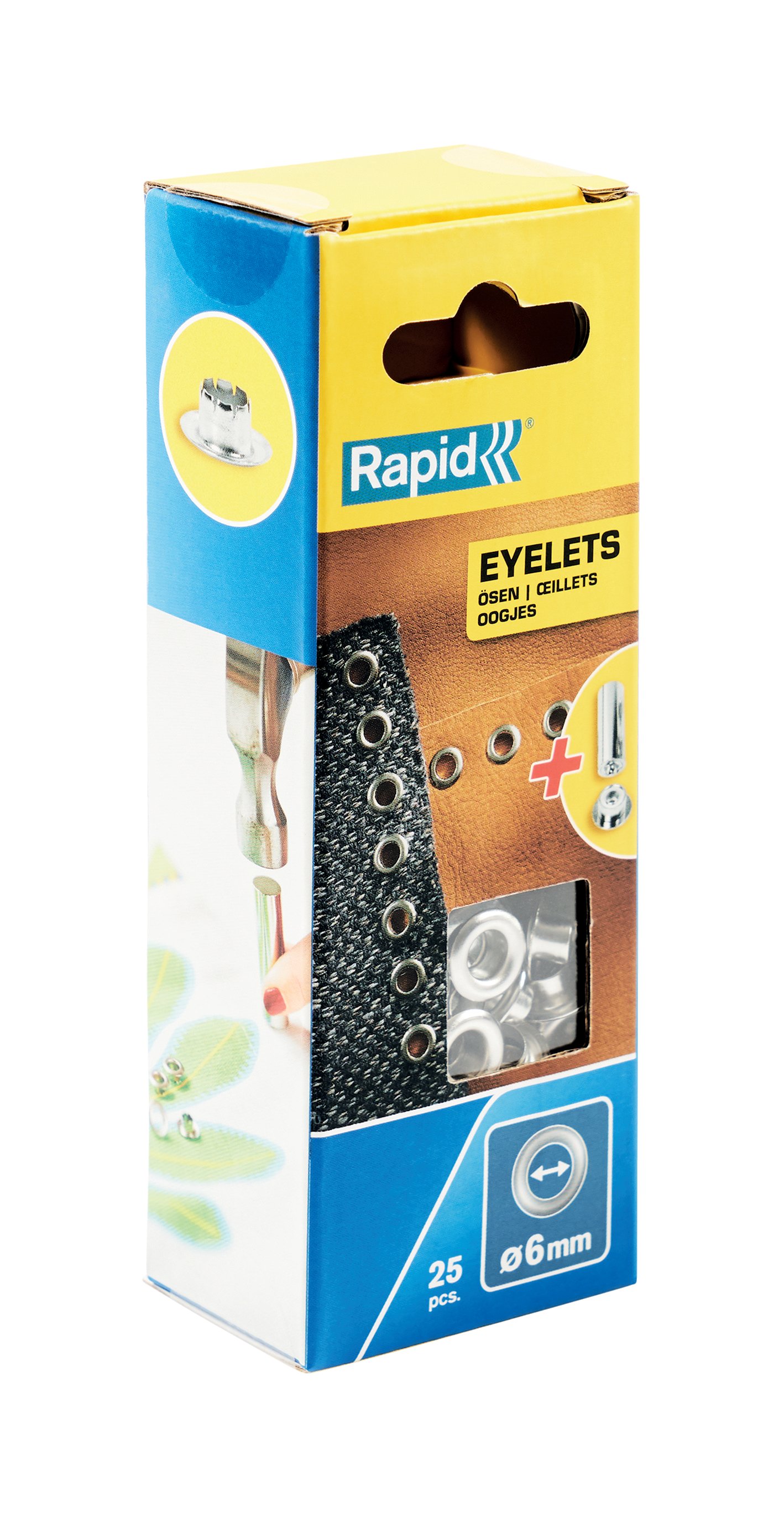 Rapid Oogjes Ø6 mm, 25 stuks + aambeeld - 5000410 - 5000410