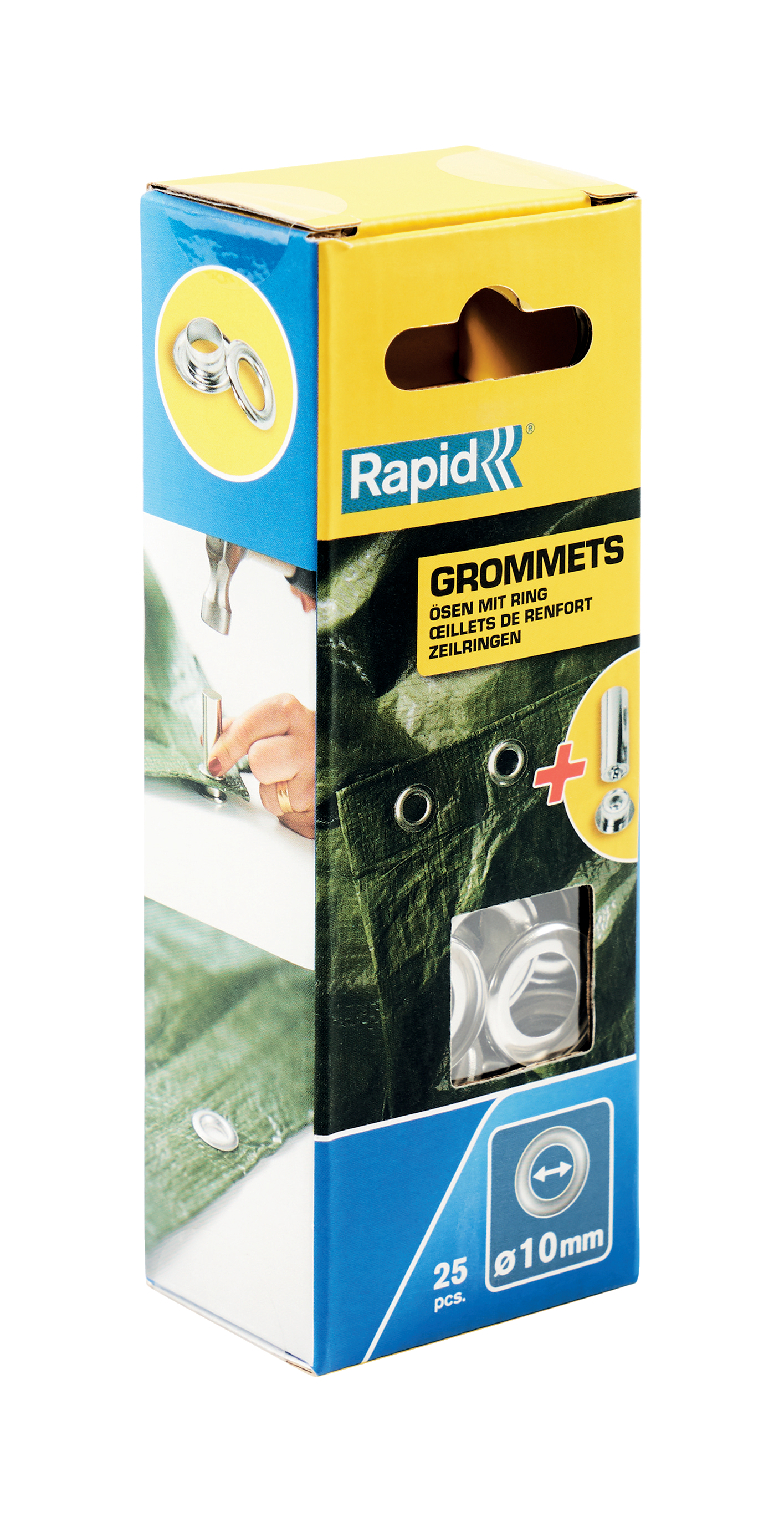 Rapid Zeilringen Ø21 x 10 mm, 25 stuks + aambeeld - 5000412 - 5000412