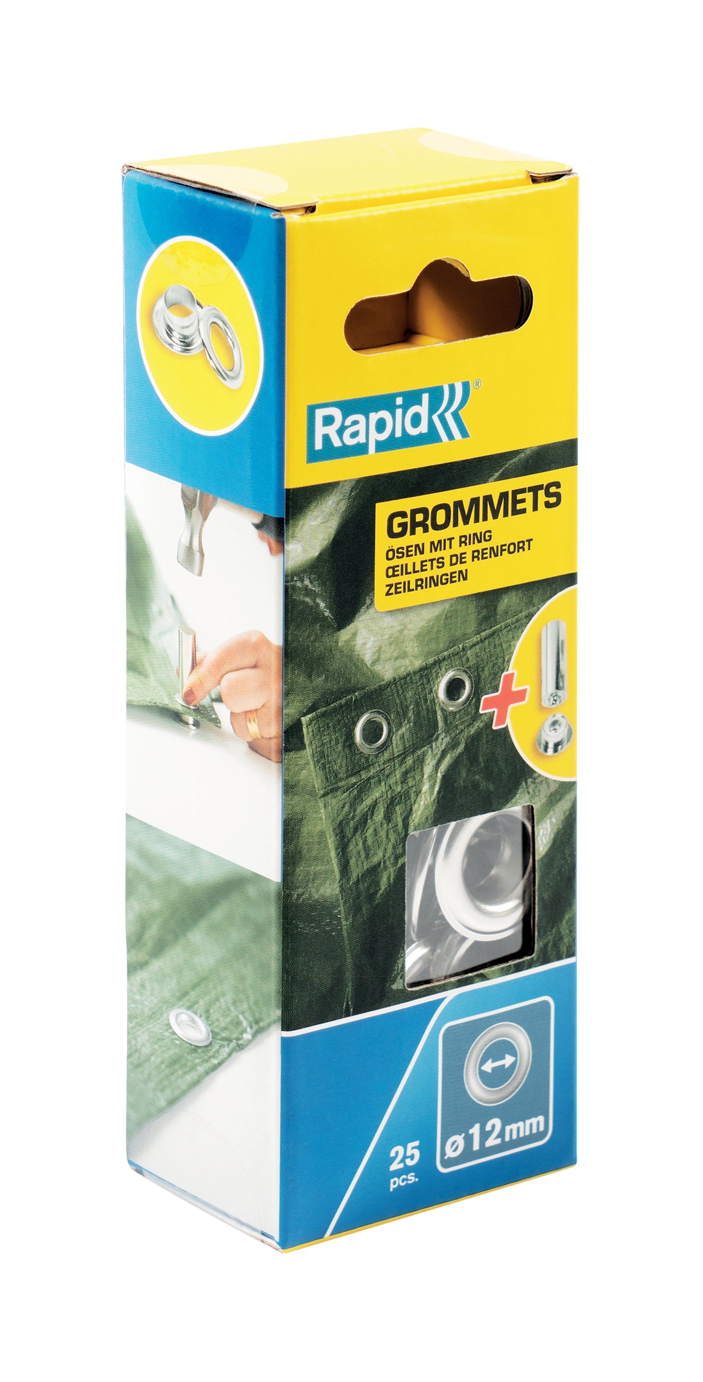 Rapid Zeilringen Ø23 x 12 mm, 25 stuks + aambeeld - 5000413 - 5000413