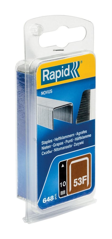 Rapid Nr. 53F dundraadnieten 10 mm, 648 stuks - 5000557 - 5000557