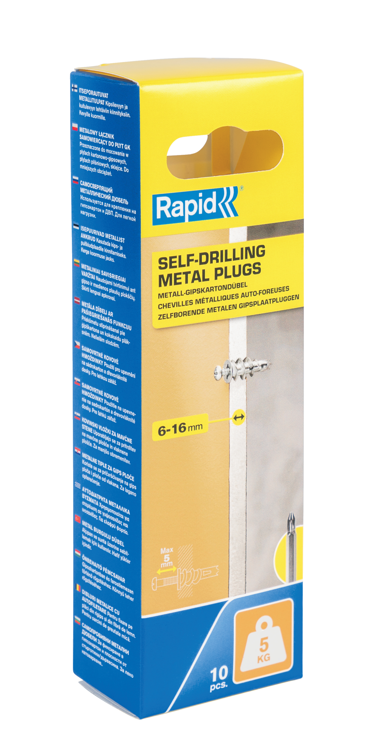 Rapid Gipsplaatpluggen | Ø13 x 31 | 6-16 mm plaatdikte - 5001558