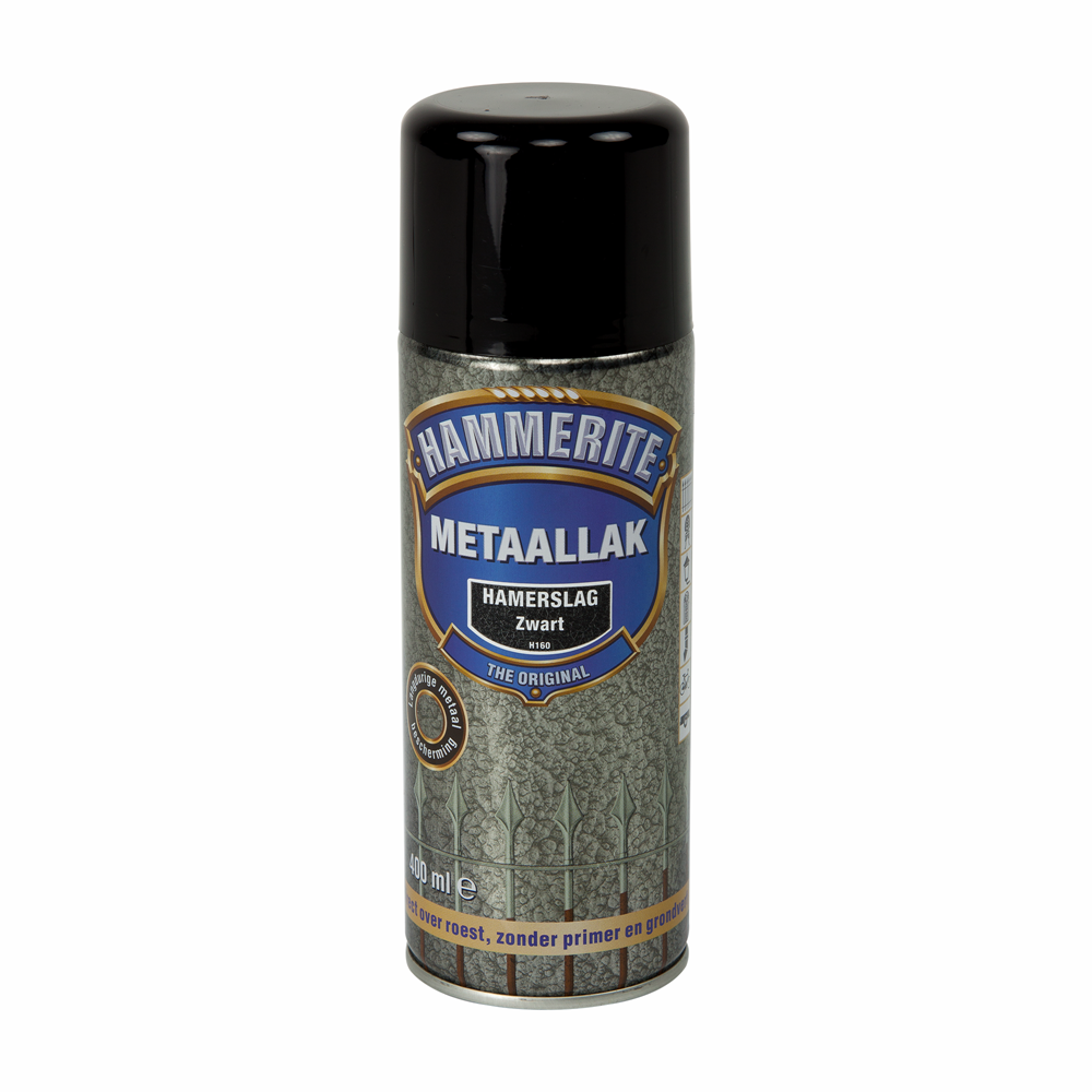 Hammerite Metaallak Hamerslag | Zwart | Spray | 400ml - 5095205
