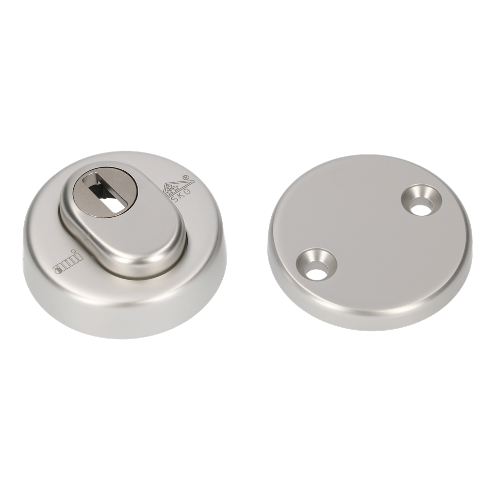 AMI Veiligheidsbeslag Rozet Rond Buiten 15 Kt - Binnen Blind F1 Deurdikte 38/42 Mm - 820023