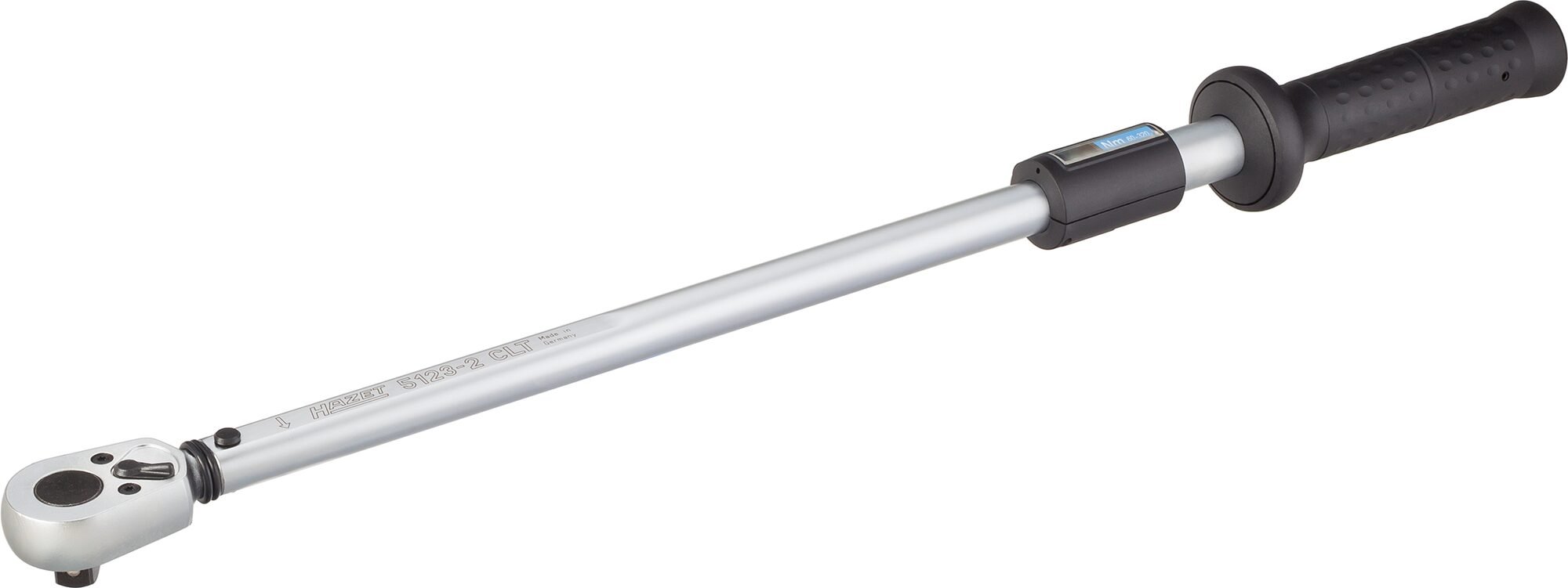 HAZET Momentsleutel 5123-2CLT - Draaimomentbereik min-max: 60 - 320 Nm - Nauwkeurigheid: 4% - 1/2 inch (12,5 mm) vierkant massief - Lengte: 660 mm
