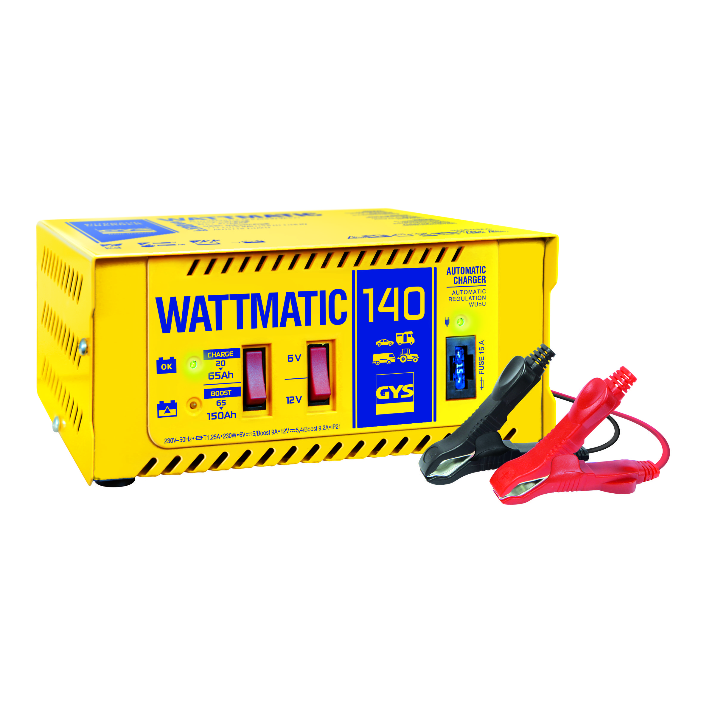 Gys Acculader Wattmatic 140 6V/12V, Automatisch - 5192025608 5192025608