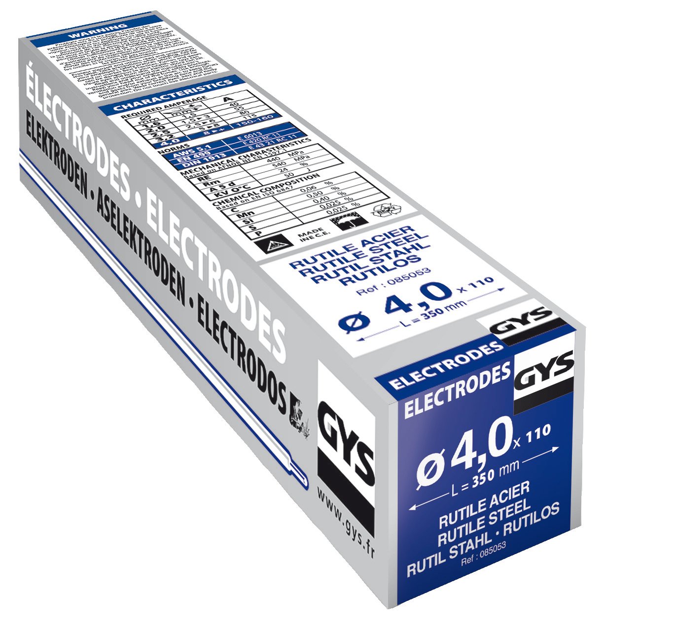 Gys Elektrodes staal O4,0mm (x110) - 5193085053 - 5193085053