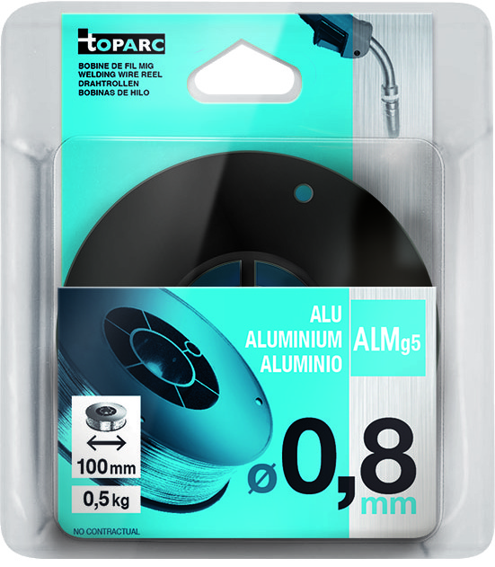 Gys Draadbobijn 100x0,8mm, 0,5kg, aluminium - 5193086548 5193086548
