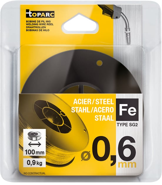 Gys Bobijn 100mm, O0,6mm, 0,9kg, staal - 5193086593 5193086593