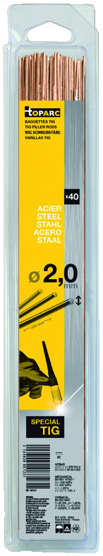 Gys TIG Vuldraad staal O2,0mm, 330mm (x40) - 5193087231 5193087231