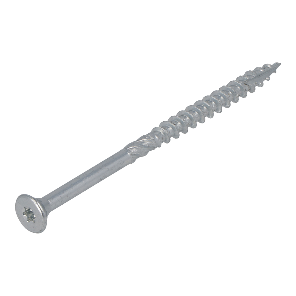 Proftec Spaanplaatschroef Verzinkt Platkop met snijpunt Torx TX20 + bit 5.0X120/70 | 300 stuks - 5289.01.42801