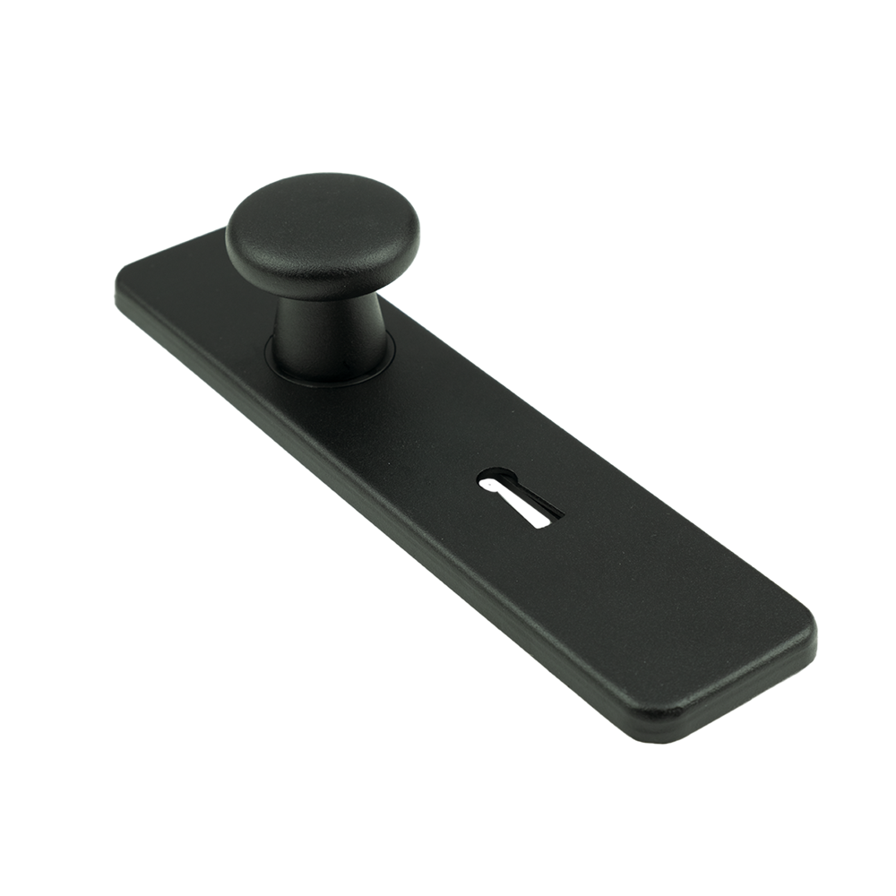 AMI Knop 160/40 Vast Kortschild 185/44 Klik Sl 56 Zwart 9005 Str - 739272