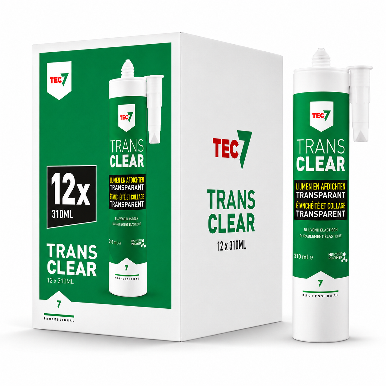 Tec7 Tecryl Professionele schilderskit patroon 310ml Wit 12st - 528100000-1