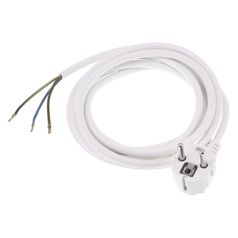 Exin EX Aansluitsnoer | 2.5M | RA | 3X1MM | Wit - 55.203.06