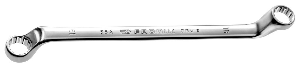 Facom dubbelgebogen 12-kant ringsleutel 22x24 mm - 55A.22X24