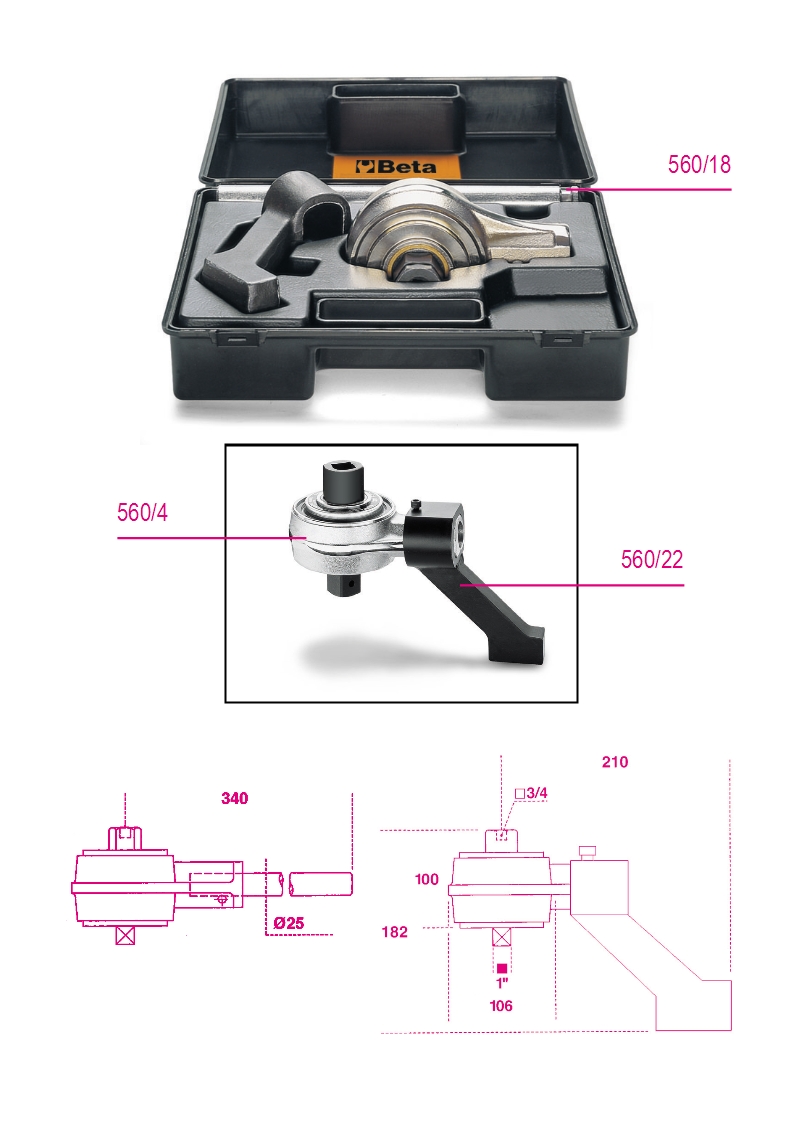 Beta 560/22-Reaktie Voet - 005600022