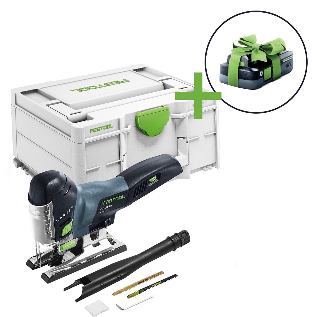 Festool PSC 420 EB-Basic CARVEX Accu-pendeldecoupeerzaag | Promo | + 4.0Ah accu 577026