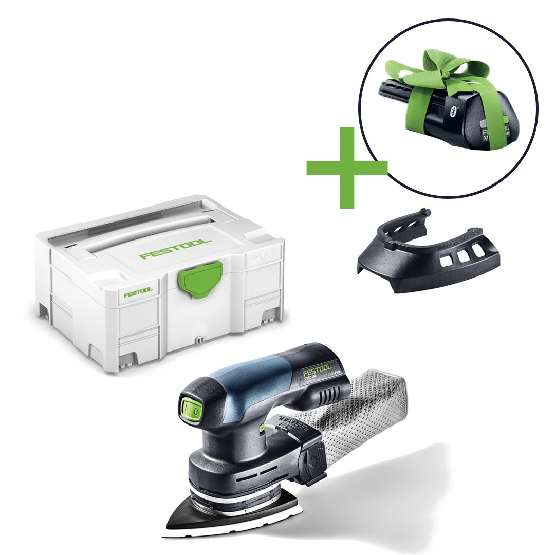 Festool DTSC 400 Li-Basic | Accu-deltaschuurmachine | + 3.0Ah accu 577029