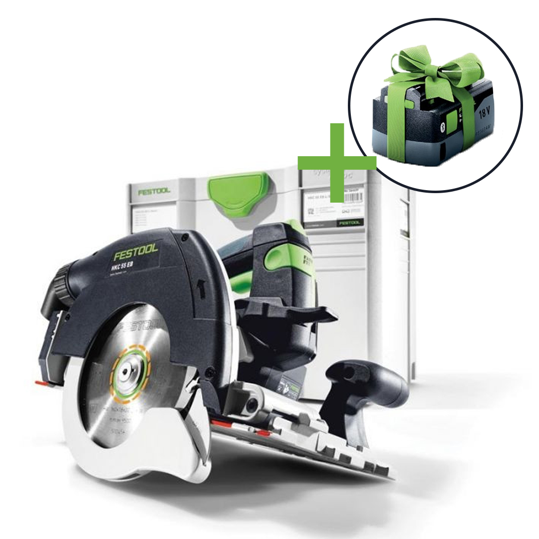 Festool HKC 55 EB Li-Basic Accu-pendelkapzaag | Promo | + 5.0Ah accu 577034