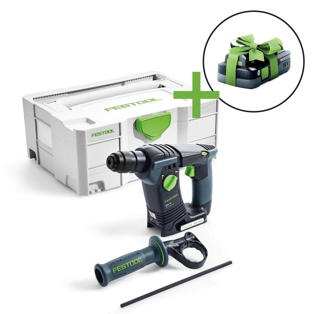 Festool BHC 18 Li BASIC Accu-boorhamer | Promo | + 4.0Ah accu 577057