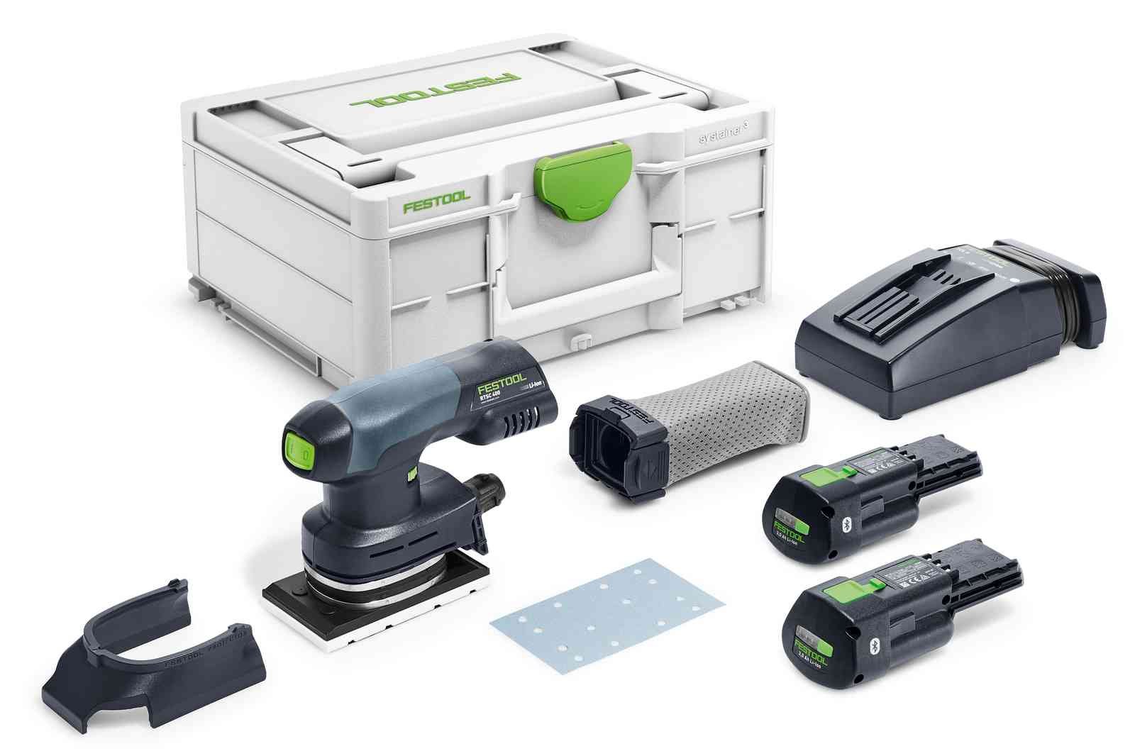 Festool RTSC 400 | 3,0 I-Plus | Accu Vlakschuurmachine | 18V | 3.0Ah | in Systainer 577686