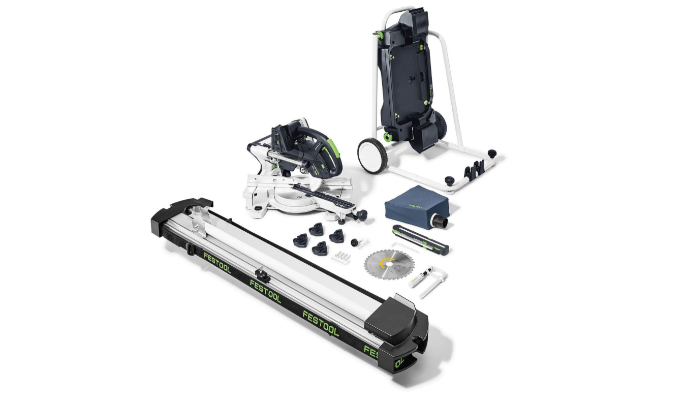 Festool KAPEX KSC 60 EB-Basic-Set-UG Accu-afkortzaag met onderstel + cirkelzaagblad 216 mm | zonder accu's en lader - 578755