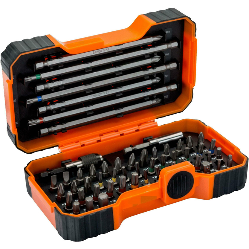 Bahco 59/S54BC Bitset | 54-delig voor gleuf-, Phillips®,Torx, Pozidriv® - 59/S54BC