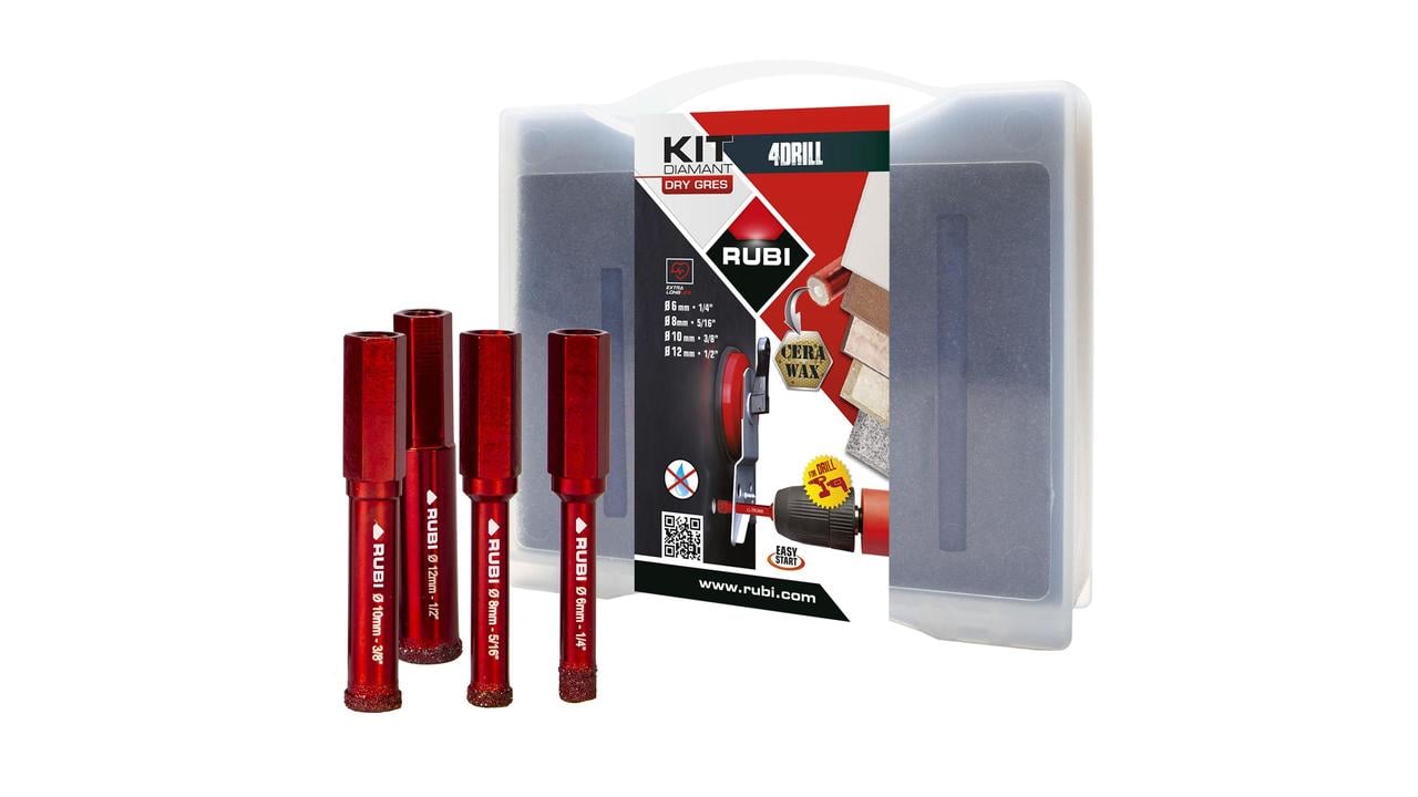 Rubi Waxboor Kit DRYGRES 4DRILL 05939