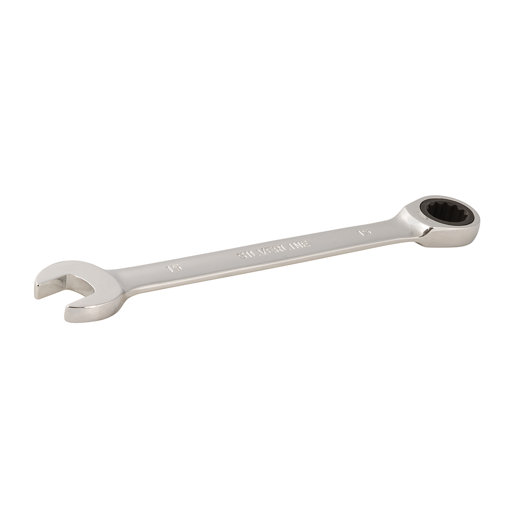 Silverline Vaste steek-ringratelsleutel 15 mm