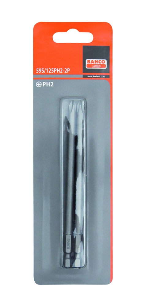 Bahco 2xbits ph1 125mm 1/4" standard | 59S/125PH1-2P